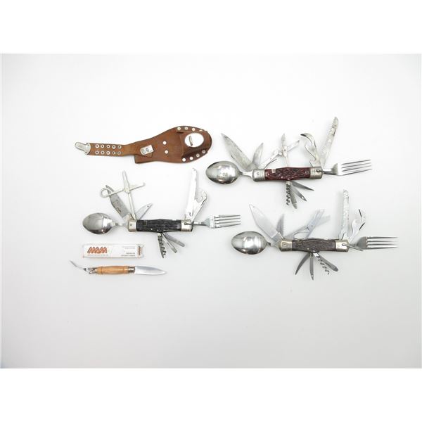 ASSORTED CAMPING MULTI-TOOLS LOT