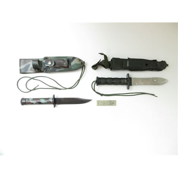 ASSORTED SURVIVAL TYPE KNIVES LOT