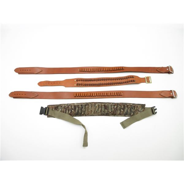 ASSORTED AMMO BELTS LOT
