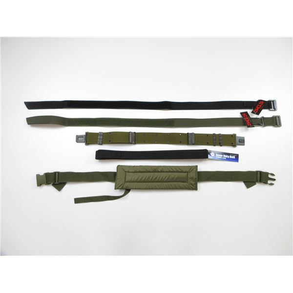 ASSORTED TACTICAL TYPE BELTS LOT