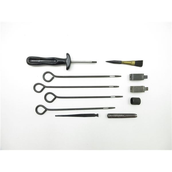 ASSORTED CLEANING RODS AND TOOLS LOT