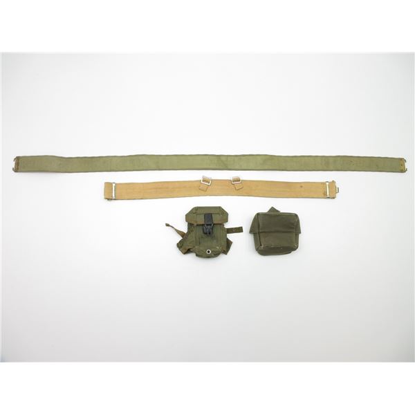 ASSORTED MILITARY BELT / ETC. LOT