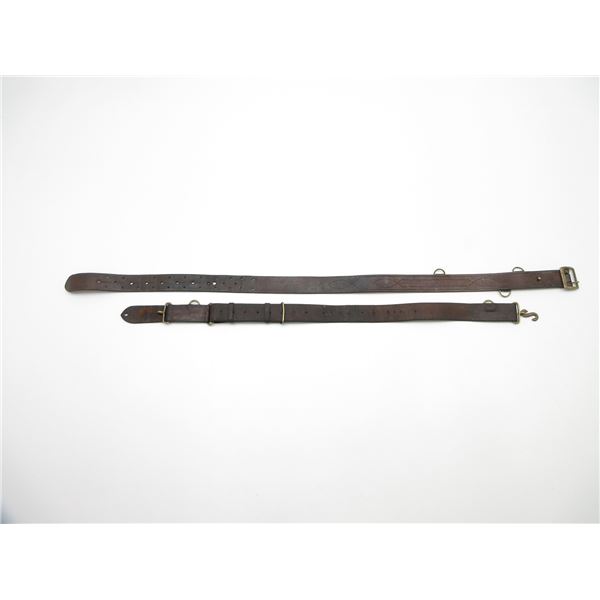 WWI CANADIAN MILITARY BELT LOT