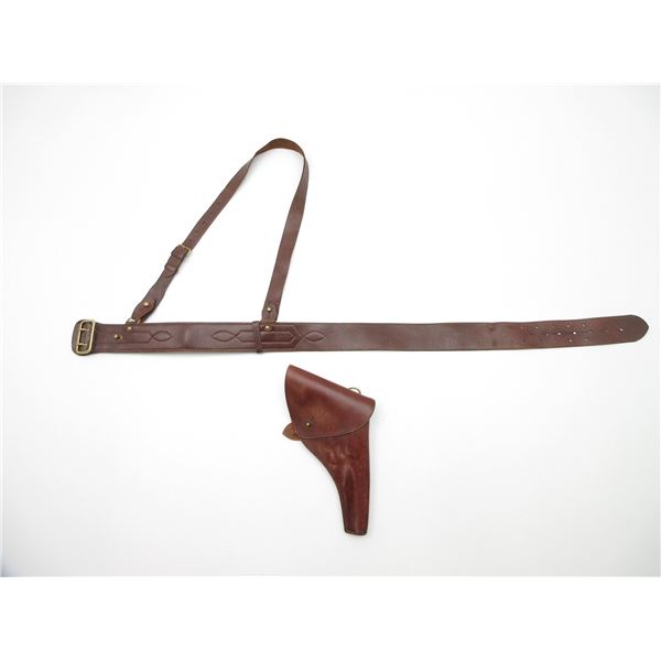 RCMP STYLE HOLSTER AND BELT LOT