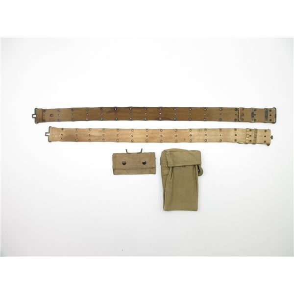 ASSORTED U.S. POUCH AND BELT LOT