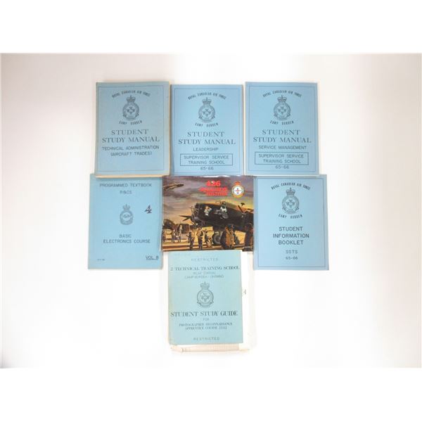 RCAF STUDENT STUDY MANUALS, TEXTBOOK, BOOKLET, ETC. LOT