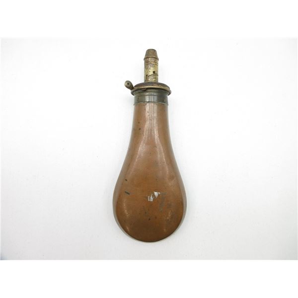 ANTIQUE SYKES POWDER FLASK