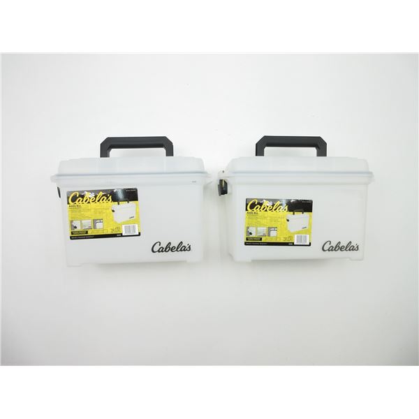 CABELAS CLEAR PLASTIC AMMO BOXES LOT