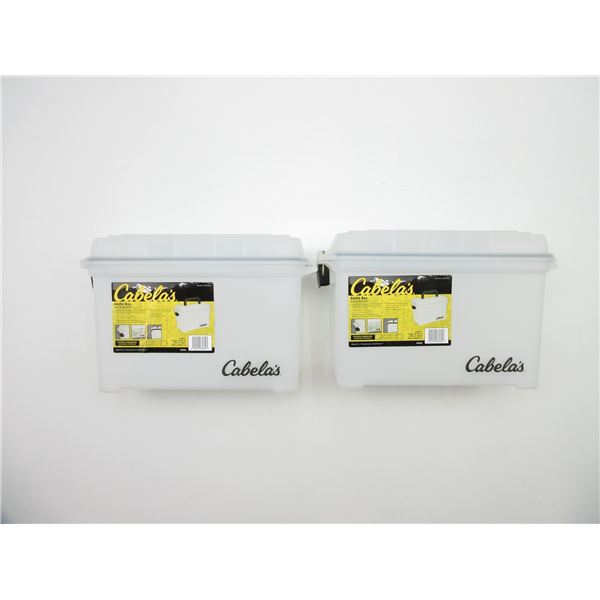 CABELAS CLEAR PLASTIC AMMO BOXES LOT