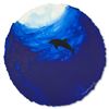 Image 3 : Wyland "Dolphin Swim in Blue" Original Watercolor on Paper
