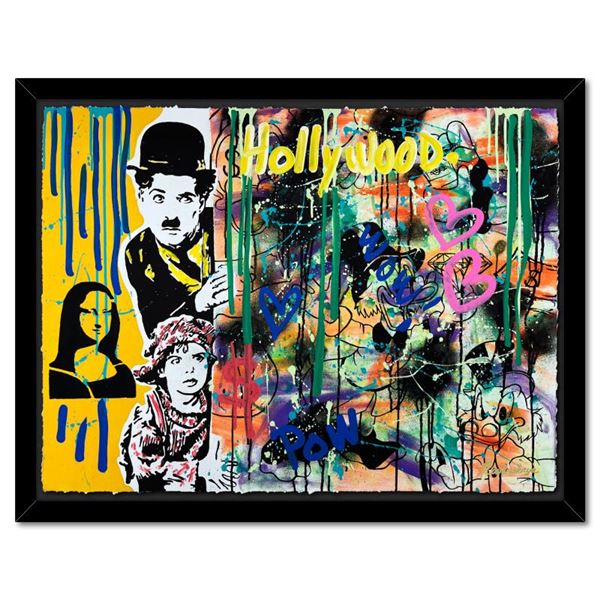 Nastya Rovenskaya "Hidding" Original Mixed Media on Paper