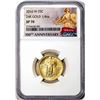 Image 1 : 2016-W Standing Liberty Quarter Dollar Gold Centennial Commemorative Coin NGC SP70