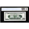 Image 2 : 1996 $20 Federal Reserve Note Fr.2084-G Ink Smear Error PCGS About Uncirculated 55