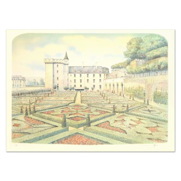 Rolf Rafflewski "Chateau Villandry Gardens" Limited Edition Lithograph on Paper