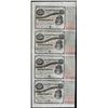 Image 1 : Uncut Sheet of (4) State of Louisiana Baby Bond Obsolete Notes