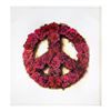 Image 1 : Steve Kaufman (1960-2010) "Peace" Original Mixed Media on Canvas