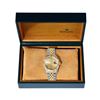 Image 9 : Rolex Mens Two Tone Champagne Index Diamond Datejust Wristwatch With Rolex Box