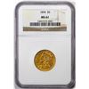 Image 1 : 1894 $5 Liberty Head Half Eagle Gold Coin NGC MS61
