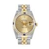 Image 2 : Rolex Mens Two Tone Sapphire and Diamond Datejust Wristwatch With Rolex Box