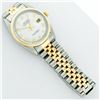 Image 5 : Rolex Mens Two Tone White Roman Datejust Wristwatch