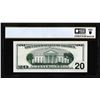 Image 2 : 1996 $20 Federal Reserve Note Ink Smear & Insufficient Color Error PCGS Gem Unc 66PPQ