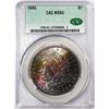 Image 1 : 1885 $1 Morgan Silver Dollar Coin CAC MS63 Amazing Toning