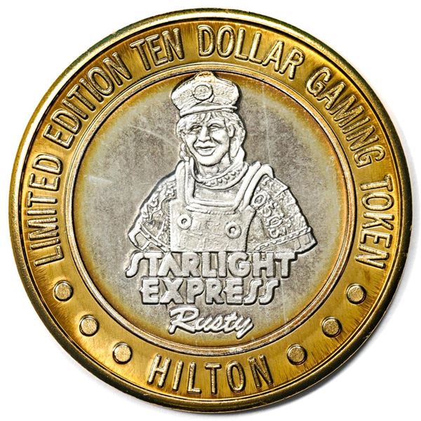 .999 Silver Hilton Las Vegas, Nevada $10 Casino Limited Edition Gaming Token