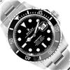Image 2 : Rolex Mens Stainless Steel Submariner Wristwatch With Rolex Box And Card