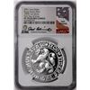 Image 1 : 2021 Netherlands Proof Lion Dollar Silver Coin NGC PF70 Ultra Cameo FDOI Signed
