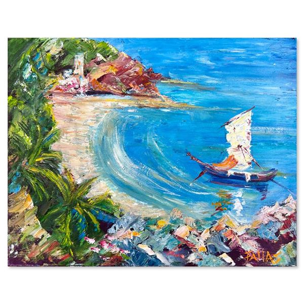 Elliot Fallas "Golden Shores" Original Oil on Canvas