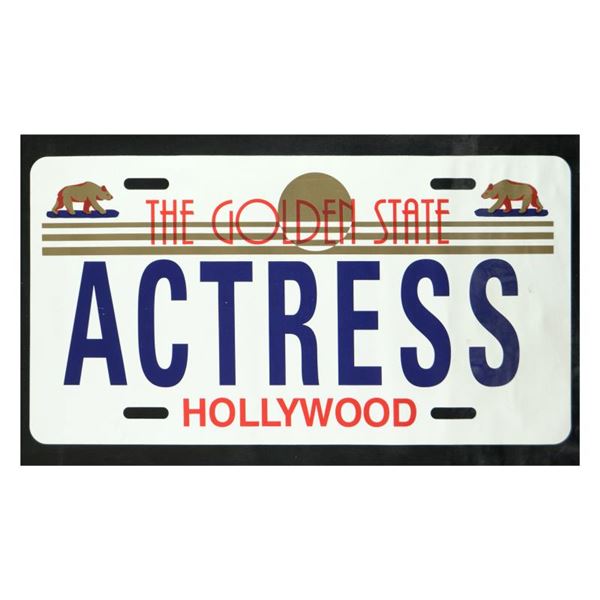 Steve Kaufman (1960-2010) "Actress" Original Serigraph on Canvas