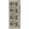 Image 1 : Uncut Sheet of (4) State of Louisiana Baby Bond Obsolete Notes