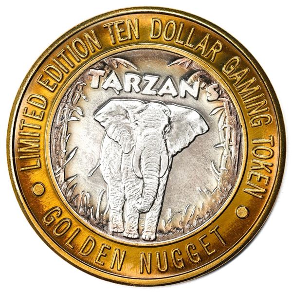 .999 Silver Golden Nugget Laughlin, Nevada $10 Limited Edition Casino Gaming Token