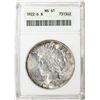 Image 1 : 1922-D $1 Peace Silver Dollar Coin ANACS MS61 Old Soap Box