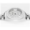 Image 9 : Rolex Ladies Stainless Steel Diamond Datejust Wristwatch