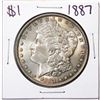 Image 1 : 1887 $1 Morgan Silver Dollar Coin