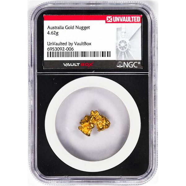 4.62 Gram Australia Gold Nugget NGC Vaultbox Unvaulted