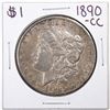 Image 1 : 1890-CC $1 Morgan Silver Dollar Coin