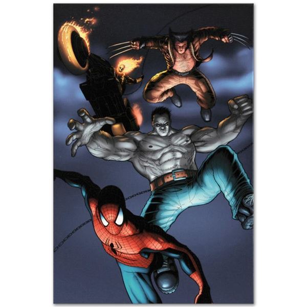 Marvel Comics "Fear Itself: Fearsome Four #2" Limited Edition Giclee On Canvas