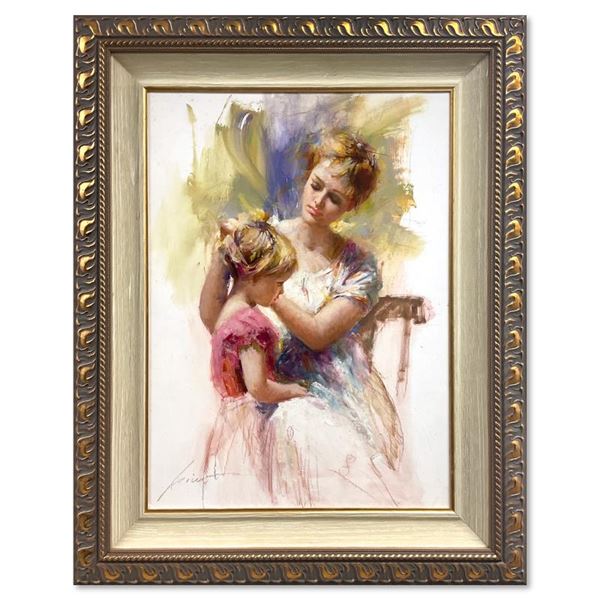Pino (1939-2010) "Treasured Moments" Original Oil on Board