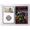 Image 1 : Armenia 1198-1219 AD Levon I AR Tram Crusades Ancient Coin NGC AU Story Box