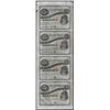 Image 1 : Uncut Sheet of (4) State of Louisiana Baby Bond Obsolete Notes