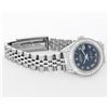 Image 4 : Rolex Ladies Stainless Steel Blue Roman Diamond Datejust Wristwatch