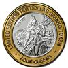 Image 2 : .999 Silver Four Queens Casino Hotel Las Vegas $10 Limited Edition Gaming Token