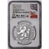 Image 1 : 2021 Netherlands Proof Lion Dollar Silver Coin NGC PF70 Ultra Cameo FDOI Signed