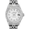 Image 1 : Rolex Ladies Stainless Steel Diamond Datejust Wristwatch