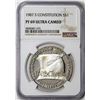 Image 1 : 1987-S $1 Proof Constitution Commemorative Silver Dollar Coin NGC PF69 Ultra Cameo