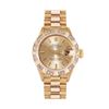 Image 2 : Rolex Ladies 18K Yellow Gold Diamond President Wristwatch With Rolex Box
