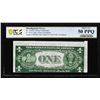 Image 1 : 1935E $1 Silver Certificate Note Misalignment Error Fr.1614 PCGS About Unc 50PPQ