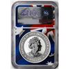 Image 2 : 2023P Australia $1 Wedge Tailed Eagle Silver Coin NGC MS70 FDOI Flag Core Mercanti